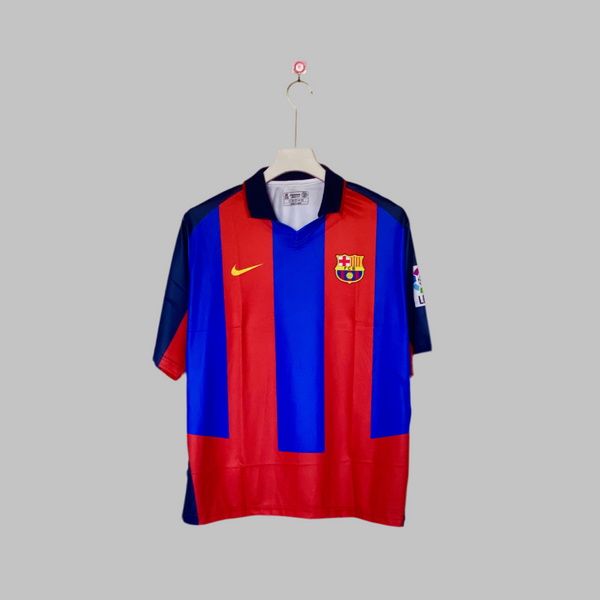 RONALDINHO BARCELONA 2003 - 04 OVERSIZED HOME KIT