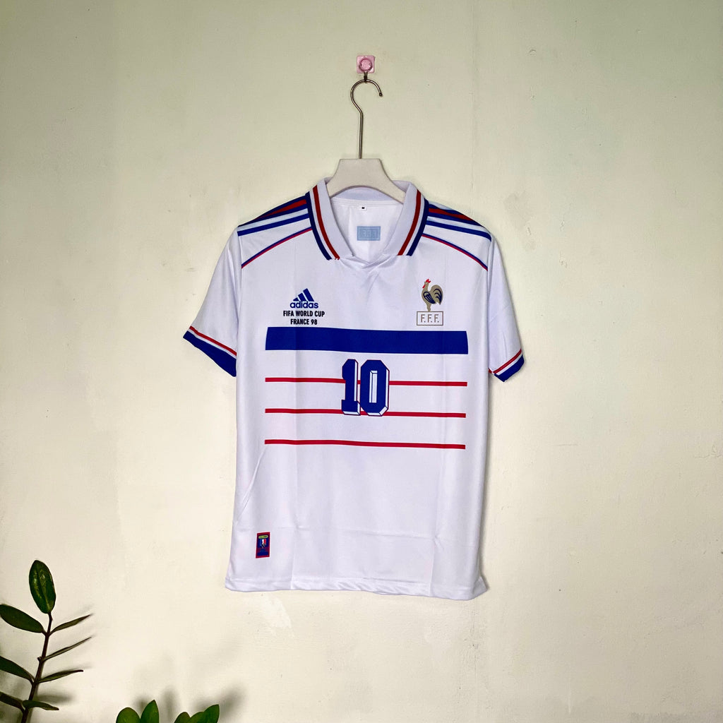 ZINADINE ZIDANE FRANCE 1998 AWAY KIT