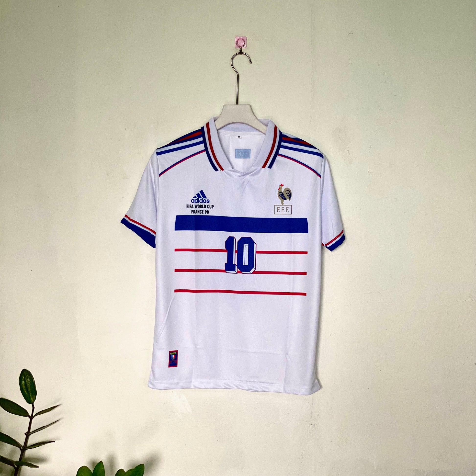 ZINADINE ZIDANE FRANCE 1998 AWAY KIT