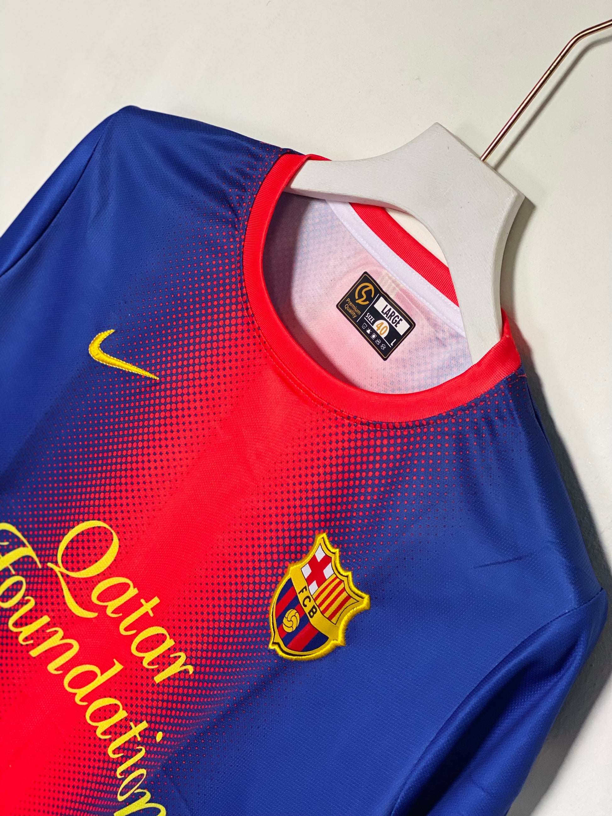 LIONEL MESSI BARCELONA 2012 - 13 HOME KIT
