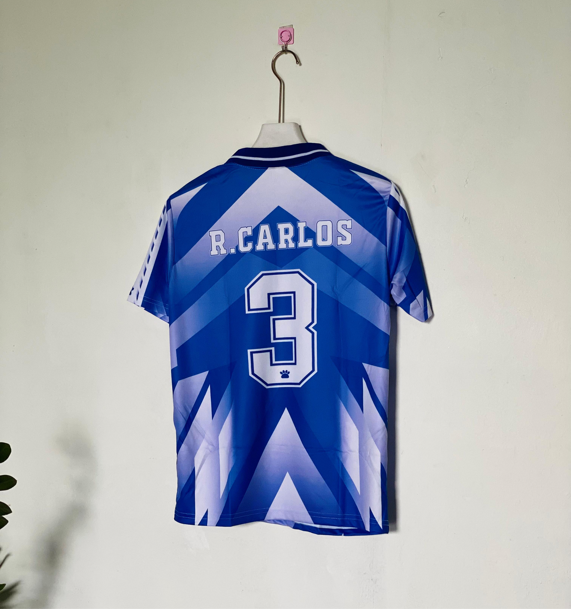 ROBERTO CARLOS REAL MADRID 1996 - 97 AWAY KIT
