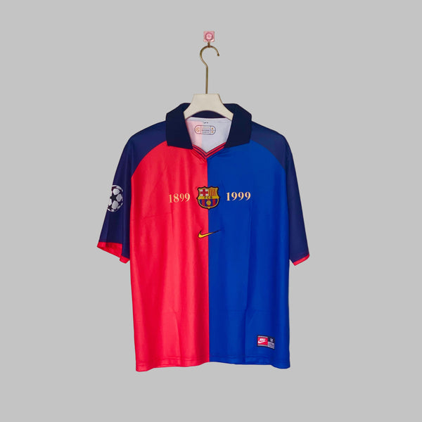 PEP GUARDIOLA BARCELONA 1999 - 00 OVERSIZED HOME KIT