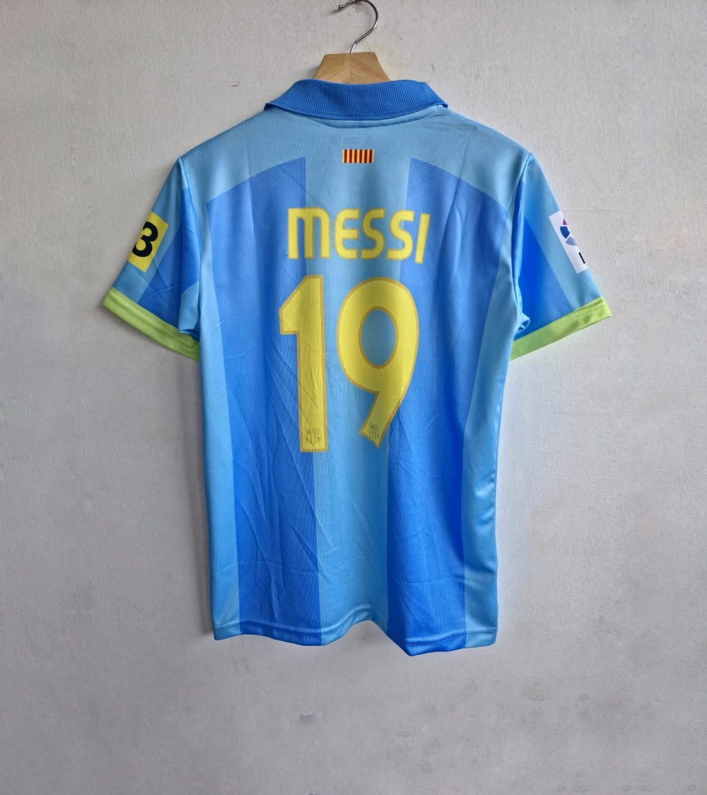 LIONEL MESSI BARCELONA 2007 - 08 AWAY KIT