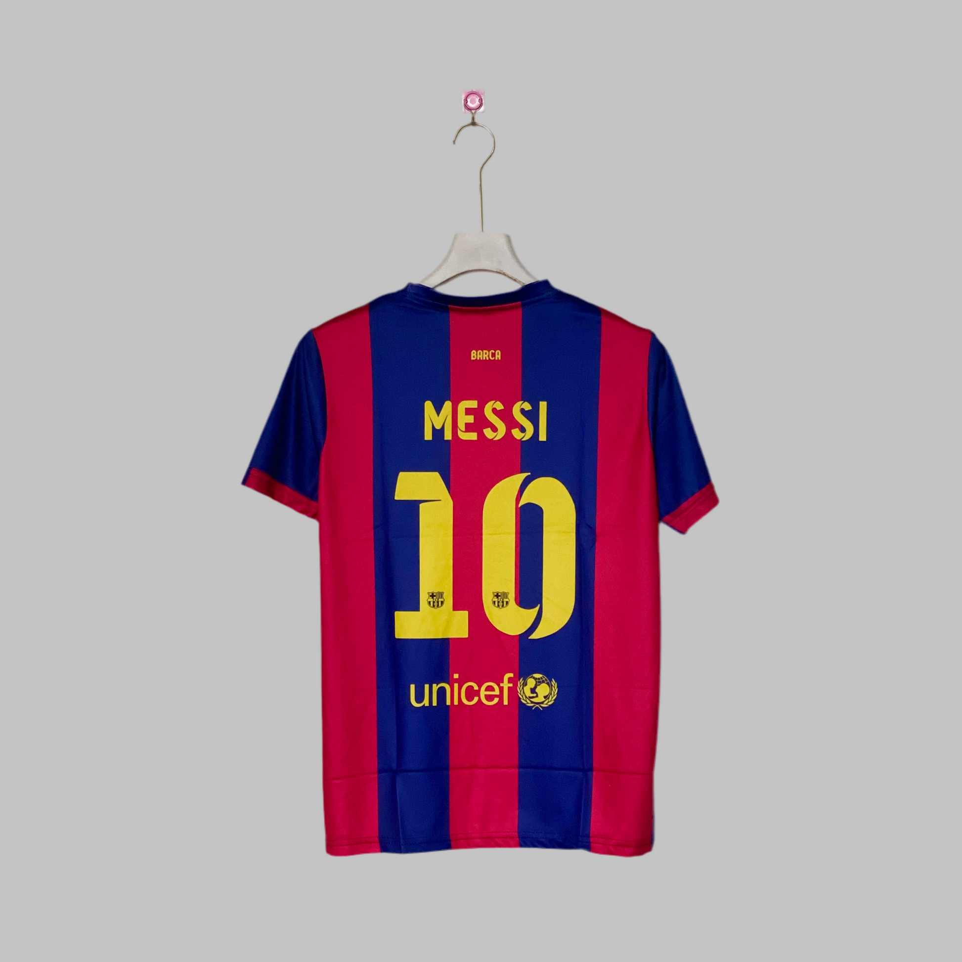 LIONEL MESSI BARCELONA 2014 - 15 HOME KIT