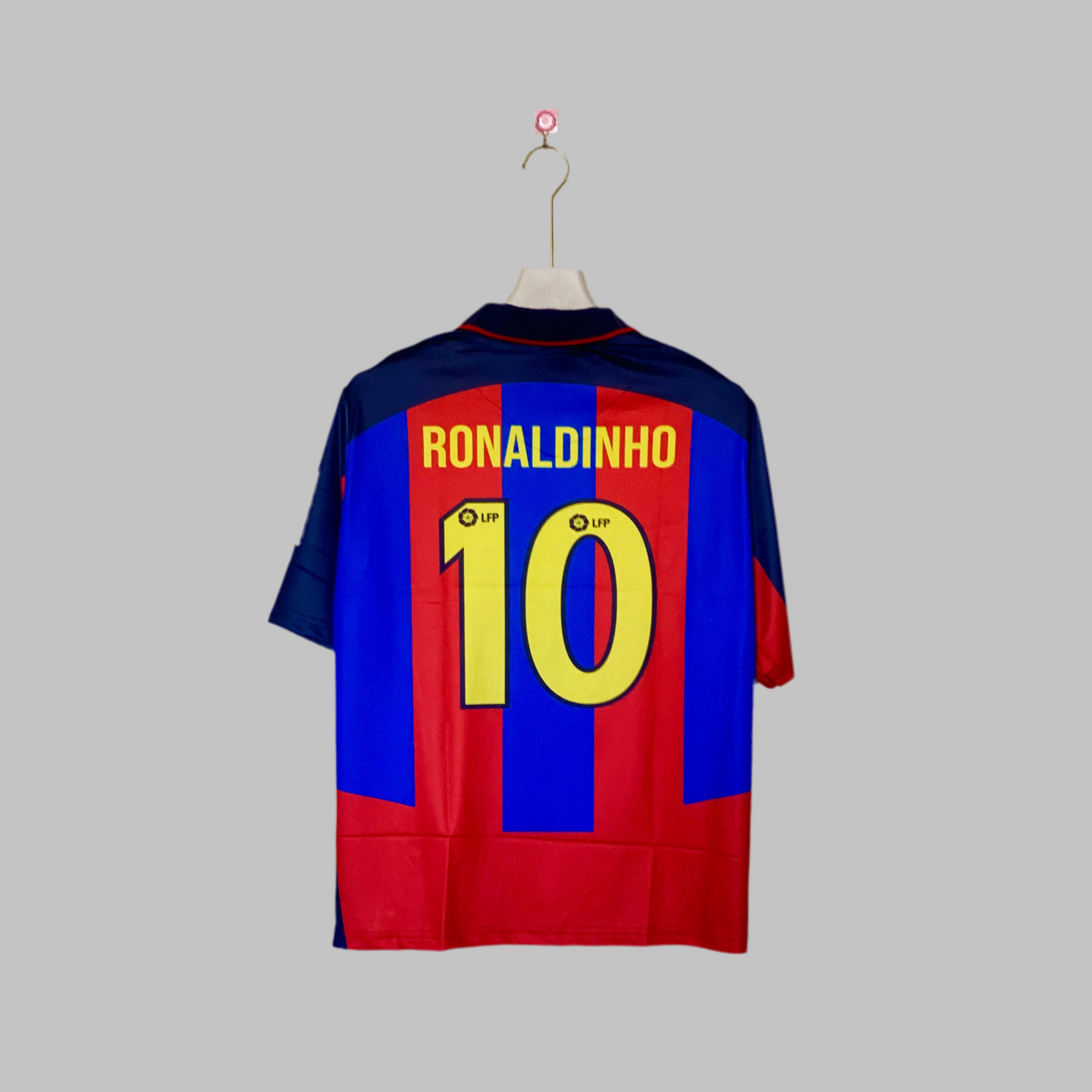 RONALDINHO BARCELONA 2003 - 04 OVERSIZED HOME KIT