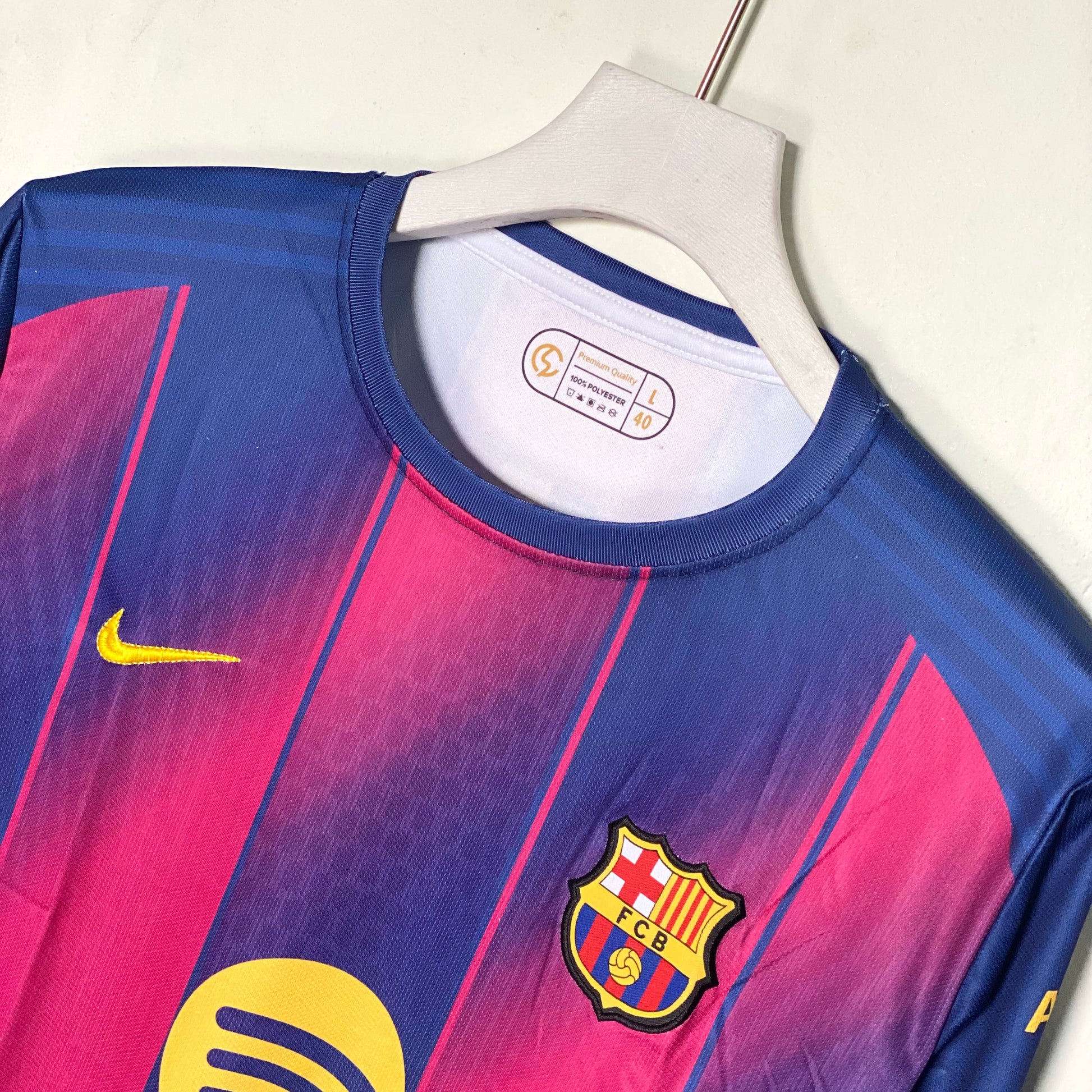 FC BARCELONA PLAIN BACK 2025 - 26 HOME KIT