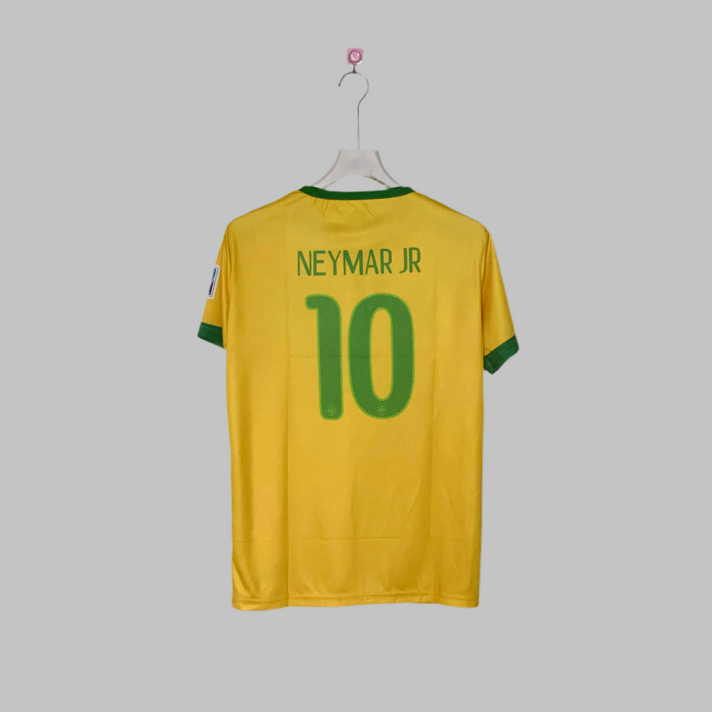 NEYMAR JR  BRAZIL 2014 WORLD CUP HOME KIT