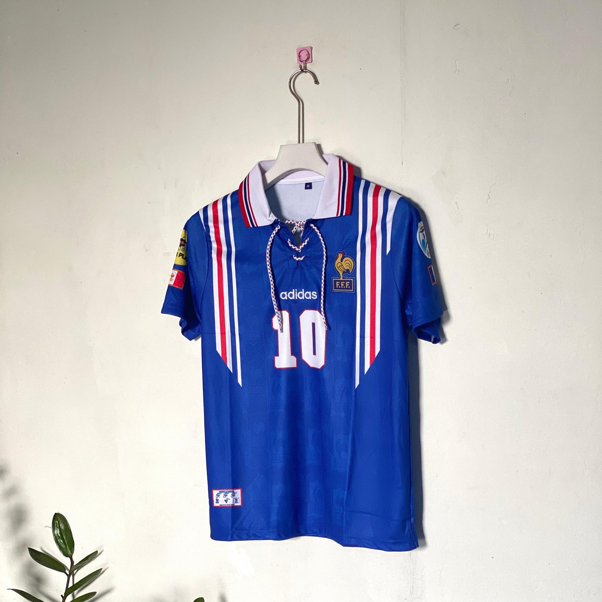 ZINADINE ZIDANE FRANCE 1996 - 97 HOME KIT