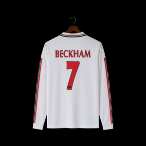 BECKHAM | MANCHESTER UNITED 1998 - 1999 WHITE F/S