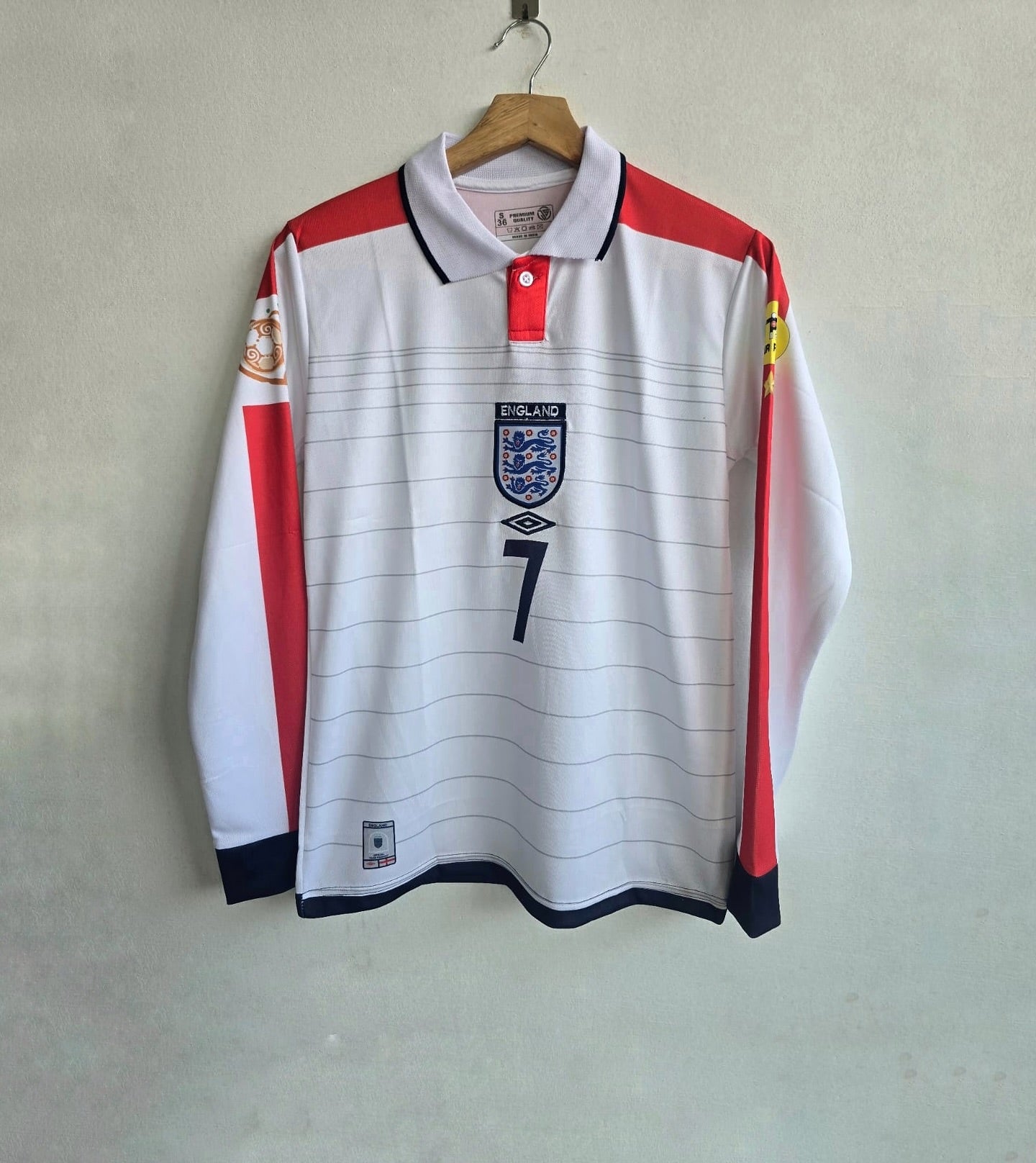 DAVID BECKHAM ENGLAND 2004 HOME KIT
