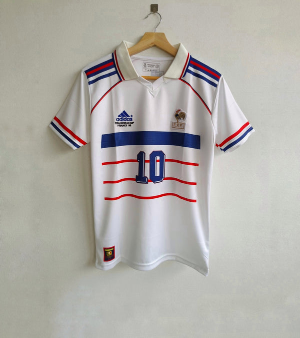ZINADINE ZIDANE FRANCE 1998 AWAY KIT