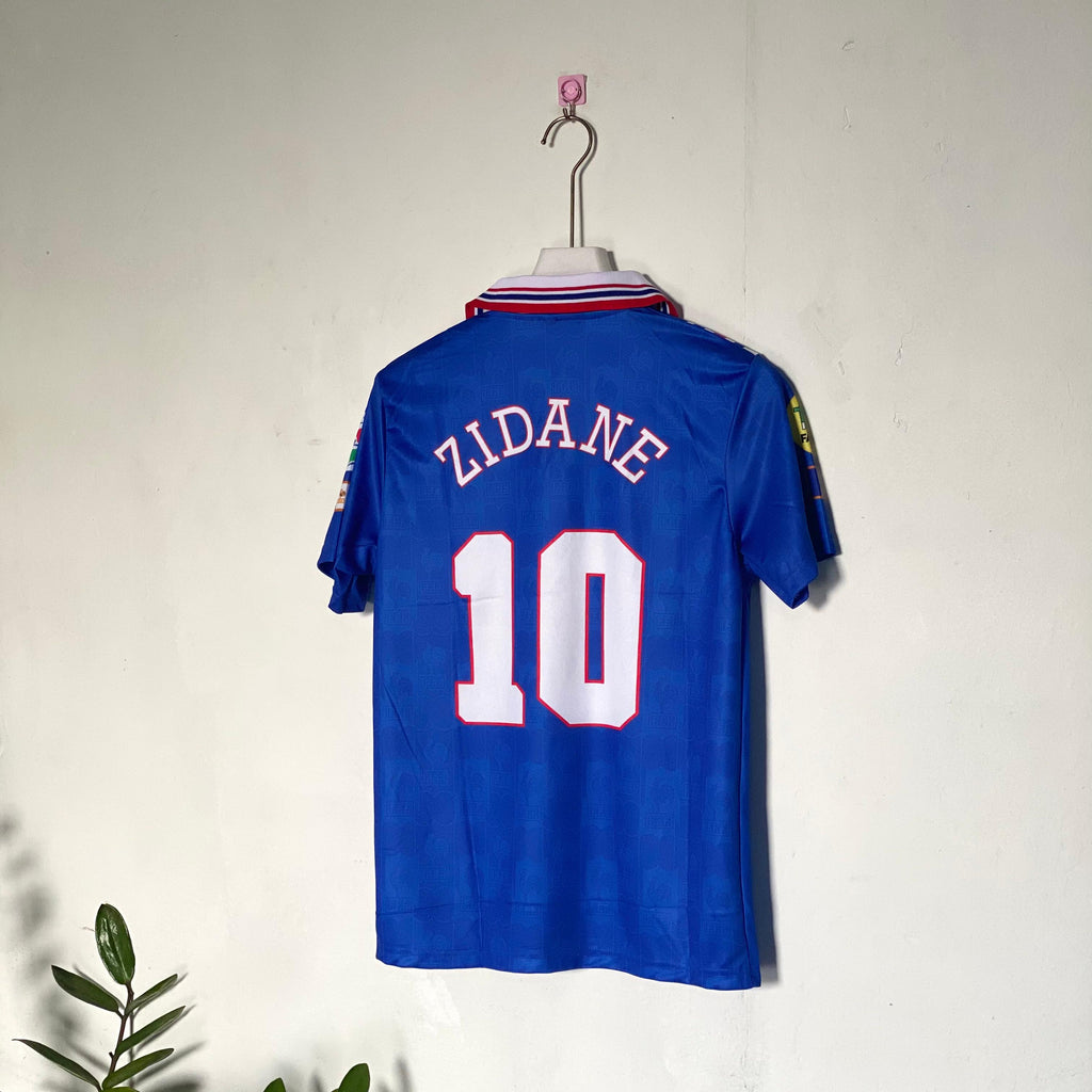 ZINADINE ZIDANE FRANCE 1996 - 97 HOME KIT