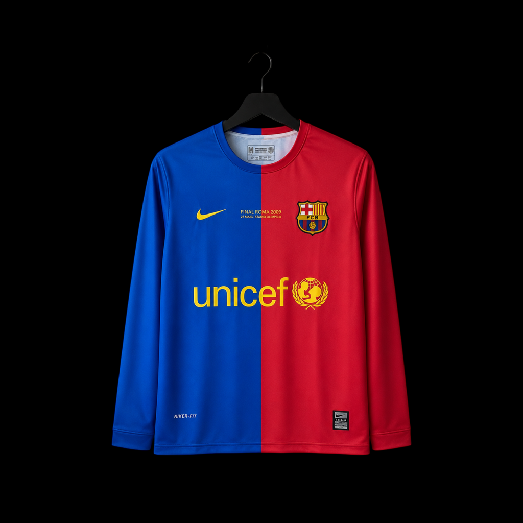 LIONEL MESSI BARCELONA 2008 - 09 HOME KIT