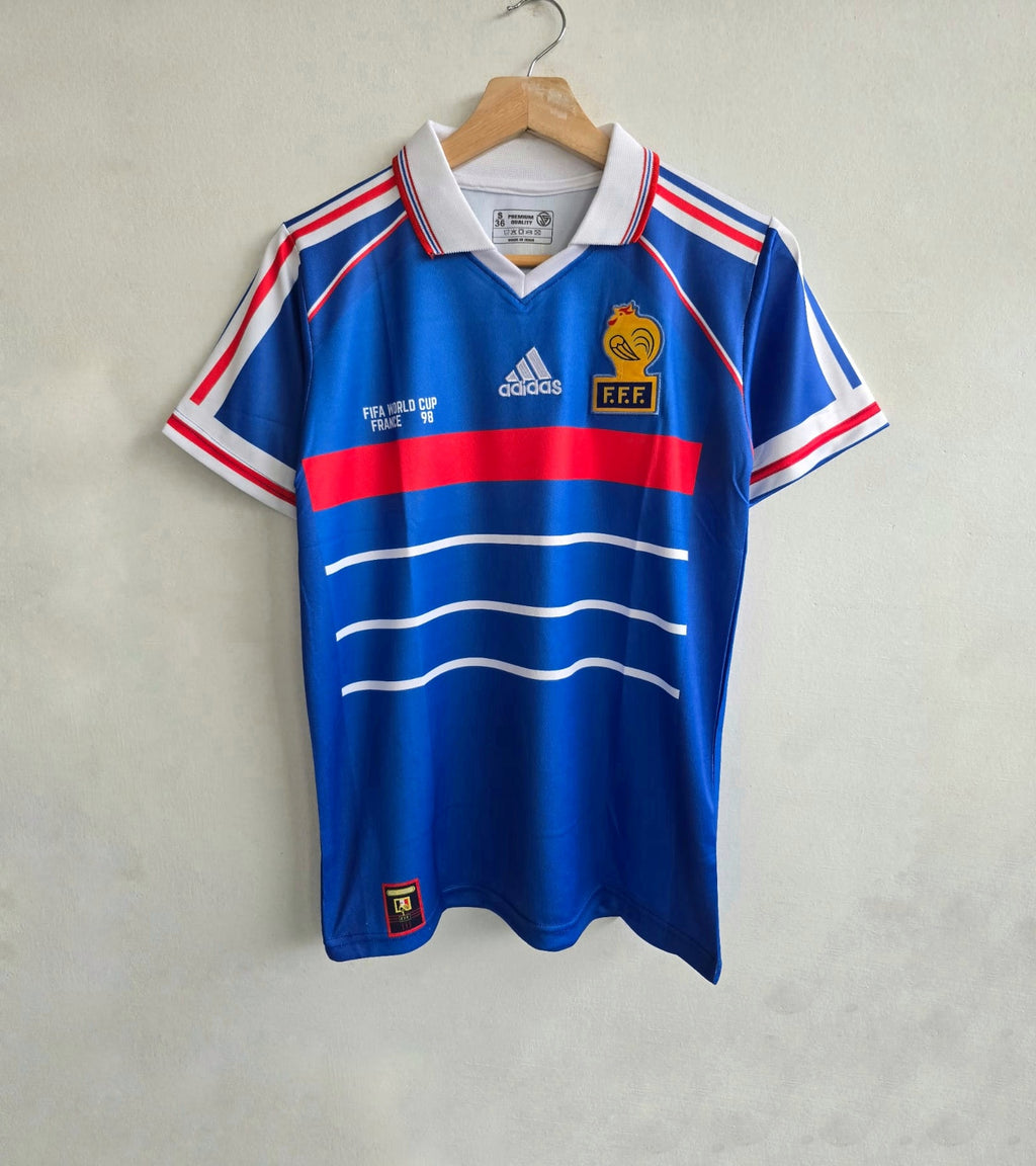 ZINADINE ZIDANE FRANCE 1998 HOME KIT