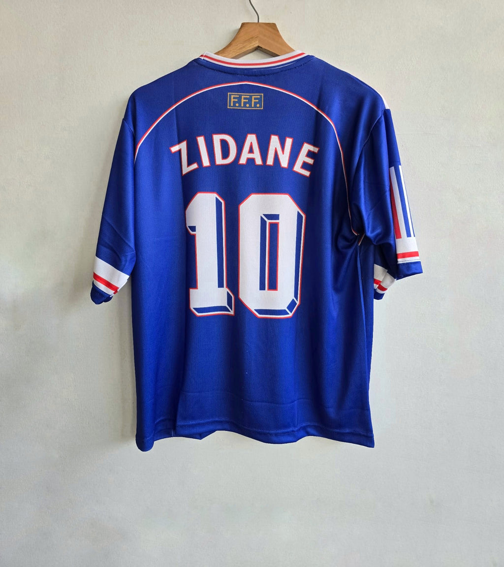 ZINADINE ZIDANE FRANCE 1998 WORLD CUP HOME KIT
