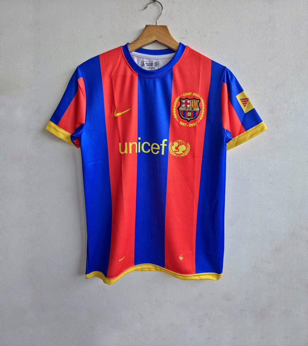 LIONEL MESSI 2007 - 08 HOME KIT
