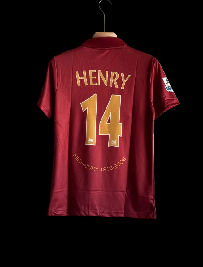 THIERRY HENRY ARSENAL 2005 - 06 HOME KIT