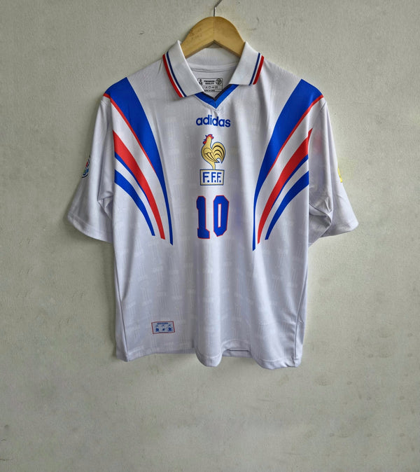 ZINADINE ZIDANE FRANCE 1996 - 97 OVERSIZED AWAY KIT