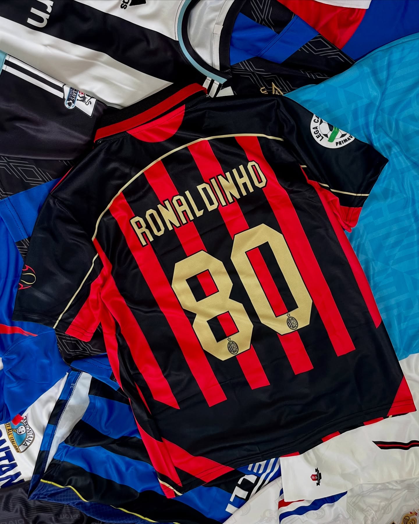 RONALDINHO  AC MILAN 2006 - 07 HOME  KIT